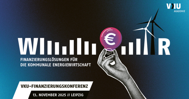 Key Visual Finanzierungskonferenz mit Datum